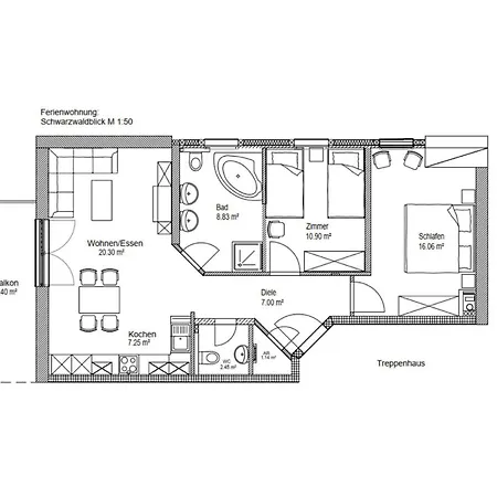 Haus Panoramasicht *
