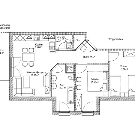 Appartamento Haus Panoramasicht *
